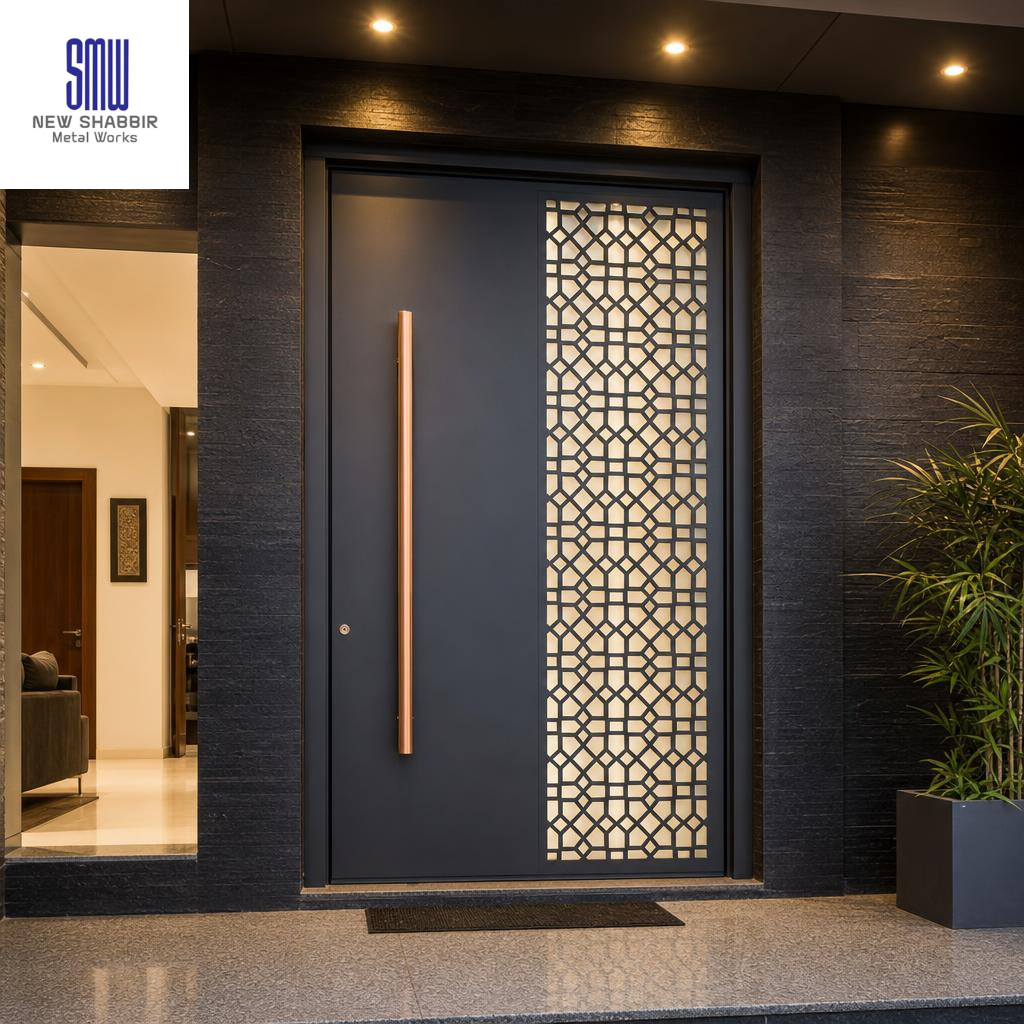 Intricate laser cut metal design - professional CNC services by SMW